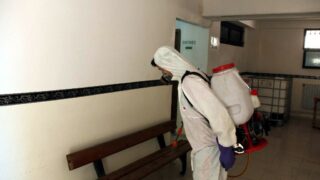 Desinfection Blocs Pedagogique Campus Targa Ouzemour MGX Univ Bejaia 15 Sept 2020058