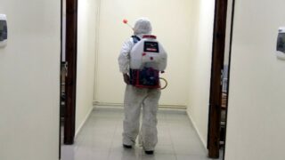 Desinfection Blocs Pedagogique Campus Targa Ouzemour MGX Univ Bejaia 15 Sept 2020060