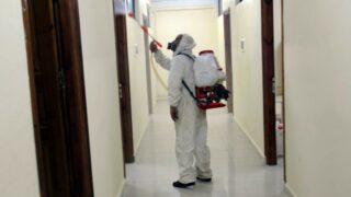 Desinfection Blocs Pedagogique Campus Targa Ouzemour MGX Univ Bejaia 15 Sept 2020062