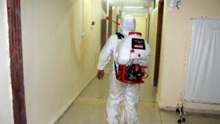 Desinfection Blocs Pedagogique Campus Targa Ouzemour MGX Univ Bejaia 15 Sept 2020065