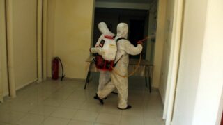 Desinfection Blocs Pedagogique Campus Targa Ouzemour MGX Univ Bejaia 15 Sept 2020070