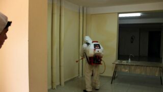 Desinfection Blocs Pedagogique Campus Targa Ouzemour MGX Univ Bejaia 15 Sept 2020072