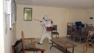 Desinfection Blocs Pedagogique Campus Targa Ouzemour MGX Univ Bejaia 15 Sept 2020073