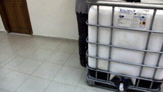 Distribution Gel Hydroalcoolique sous direction des moyens et de la maintenance universite de Bejaia 04