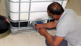 Distribution Gel Hydroalcoolique sous direction des moyens et de la maintenance universite de Bejaia 11