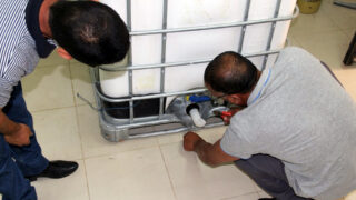 Distribution Gel Hydroalcoolique sous direction des moyens et de la maintenance universite de Bejaia 13