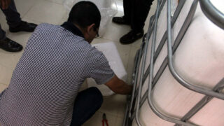 Distribution Gel Hydroalcoolique sous direction des moyens et de la maintenance universite de Bejaia 20