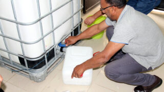 Distribution Gel Hydroalcoolique sous direction des moyens et de la maintenance universite de Bejaia 25