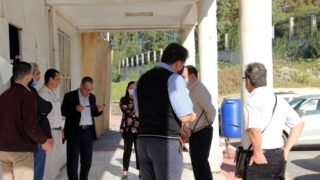 Sortie sur terrain commission lutte contre Covid 19 Universite de Bejaia Campus Targa ouzemour et residence TO 21 octobre 2020