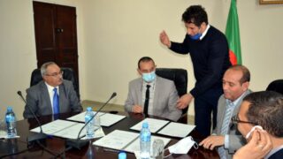 Signature convention cadre universite Bejaia cour administrative Bejaia 22 dec 2020 029