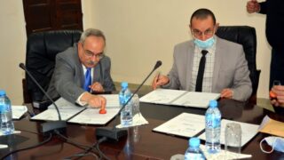 Signature convention cadre universite Bejaia cour administrative Bejaia 22 dec 2020 037