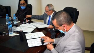 Signature convention cadre universite Bejaia cour administrative Bejaia 22 dec 2020 039