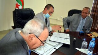 Signature convention cadre universite Bejaia cour administrative Bejaia 22 dec 2020 041