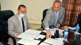 Signature convention cadre universite Bejaia cour administrative Bejaia 22 dec 2020 044