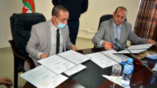 Signature convention cadre universite Bejaia cour administrative Bejaia 22 dec 2020 045