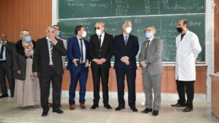 Visite du ministre de lenseignement superieur et de la recherche scientifique pr Abdelbaki BENZIANE a luniversite Abderrahman M 08 1