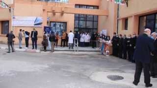 Visite du ministre de lenseignement superieur et de la recherche scientifique pr Abdelbaki BENZIANE a luniversite Abderrahman M 109