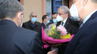 Visite du ministre de lenseignement superieur et de la recherche scientifique pr Abdelbaki BENZIANE a luniversite Abderrahman M 122