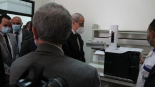 Visite du ministre de lenseignement superieur et de la recherche scientifique pr Abdelbaki BENZIANE a luniversite Abderrahman M 137 1