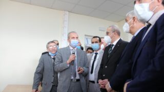 Visite du ministre de lenseignement superieur et de la recherche scientifique pr Abdelbaki BENZIANE a luniversite Abderrahman M 217