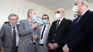 Visite du ministre de lenseignement superieur et de la recherche scientifique pr Abdelbaki BENZIANE a luniversite Abderrahman M 218