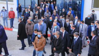 Visite du ministre de lenseignement superieur et de la recherche scientifique pr Abdelbaki BENZIANE a luniversite Abderrahman M 227