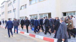 Visite du ministre de lenseignement superieur et de la recherche scientifique pr Abdelbaki BENZIANE a luniversite Abderrahman M 238