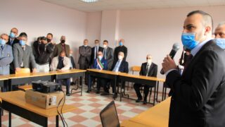 Visite du ministre de lenseignement superieur et de la recherche scientifique pr Abdelbaki BENZIANE a luniversite Abderrahman M 239