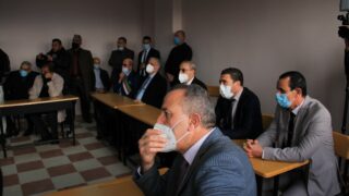 Visite du ministre de lenseignement superieur et de la recherche scientifique pr Abdelbaki BENZIANE a luniversite Abderrahman M 240