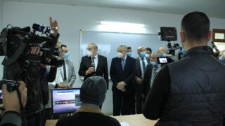 Visite du ministre de lenseignement superieur et de la recherche scientifique pr Abdelbaki BENZIANE a luniversite Abderrahman M 281