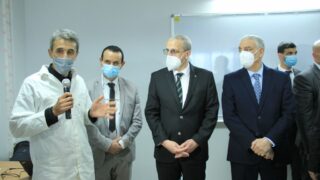 Visite du ministre de lenseignement superieur et de la recherche scientifique pr Abdelbaki BENZIANE a luniversite Abderrahman M 282