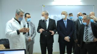 Visite du ministre de lenseignement superieur et de la recherche scientifique pr Abdelbaki BENZIANE a luniversite Abderrahman M 283