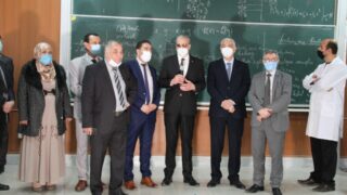 Visite du ministre de lenseignement superieur et de la recherche scientifique pr Abdelbaki BENZIANE a luniversite Abderrahman M 292
