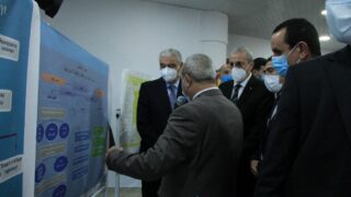 Visite du ministre de lenseignement superieur et de la recherche scientifique pr Abdelbaki BENZIANE a luniversite Abderrahman M 301