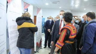 Visite du ministre de lenseignement superieur et de la recherche scientifique pr Abdelbaki BENZIANE a luniversite Abderrahman M 303