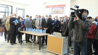 Visite du ministre de lenseignement superieur et de la recherche scientifique pr Abdelbaki BENZIANE a luniversite Abderrahman M 311