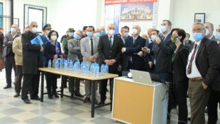 Visite du ministre de lenseignement superieur et de la recherche scientifique pr Abdelbaki BENZIANE a luniversite Abderrahman M 313