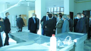 Visite du ministre de lenseignement superieur et de la recherche scientifique pr Abdelbaki BENZIANE a luniversite Abderrahman M 325