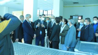 Visite du ministre de lenseignement superieur et de la recherche scientifique pr Abdelbaki BENZIANE a luniversite Abderrahman M 327