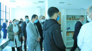 Visite du ministre de lenseignement superieur et de la recherche scientifique pr Abdelbaki BENZIANE a luniversite Abderrahman M 330