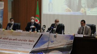 Visite du ministre de lenseignement superieur et de la recherche scientifique pr Abdelbaki BENZIANE a luniversite Abderrahman M 348