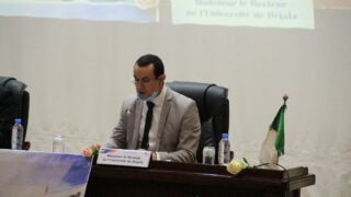 Visite du ministre de lenseignement superieur et de la recherche scientifique pr Abdelbaki BENZIANE a luniversite Abderrahman M 350