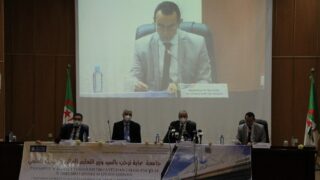 Visite du ministre de lenseignement superieur et de la recherche scientifique pr Abdelbaki BENZIANE a luniversite Abderrahman M 351