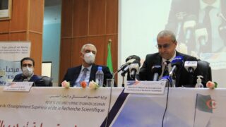 Visite du ministre de lenseignement superieur et de la recherche scientifique pr Abdelbaki BENZIANE a luniversite Abderrahman M 353