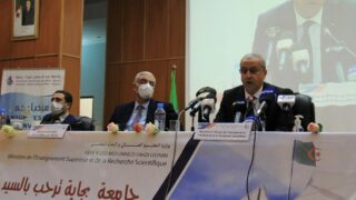 Visite du ministre de lenseignement superieur et de la recherche scientifique pr Abdelbaki BENZIANE a luniversite Abderrahman M 354