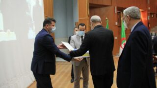 Visite du ministre de lenseignement superieur et de la recherche scientifique pr Abdelbaki BENZIANE a luniversite Abderrahman M 379