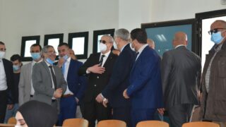 Visite du ministre de lenseignement superieur et de la recherche scientifique pr Abdelbaki BENZIANE a luniversite Abderrahman M 39 1