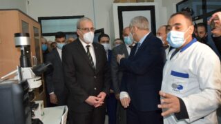 Visite du ministre de lenseignement superieur et de la recherche scientifique pr Abdelbaki BENZIANE a luniversite Abderrahman M 46 1