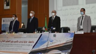 Visite du ministre de lenseignement superieur et de la recherche scientifique pr Abdelbaki BENZIANE a luniversite Abderrahman M 50 1