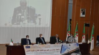 Visite du ministre de lenseignement superieur et de la recherche scientifique pr Abdelbaki BENZIANE a luniversite Abderrahman M 67 1